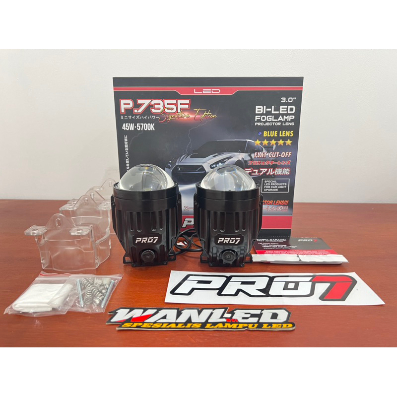 PRO7 P735F SE FOGLAMP PRO 7 P735F SIGNATURE EDITION 3 INCH BLUE GLAS NEW VERSION