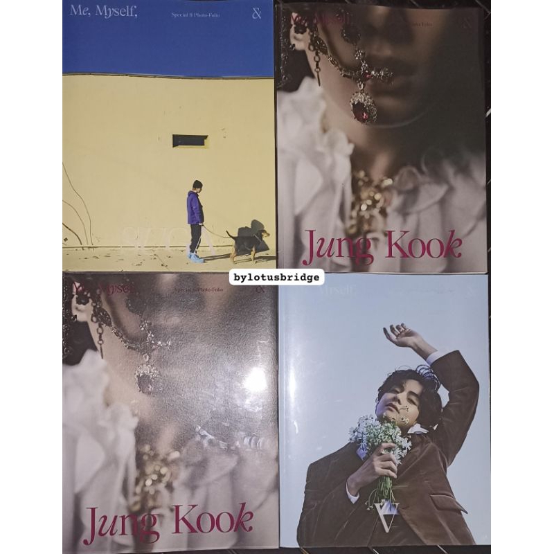 (BACA DESKRIPSI) PHOTOFOLIO PHOTOBOOK SUGA YOONGI TAEHYUNG V JUNGKOOK JK  WHOLLY OR WHOLE ME VEAUTIF