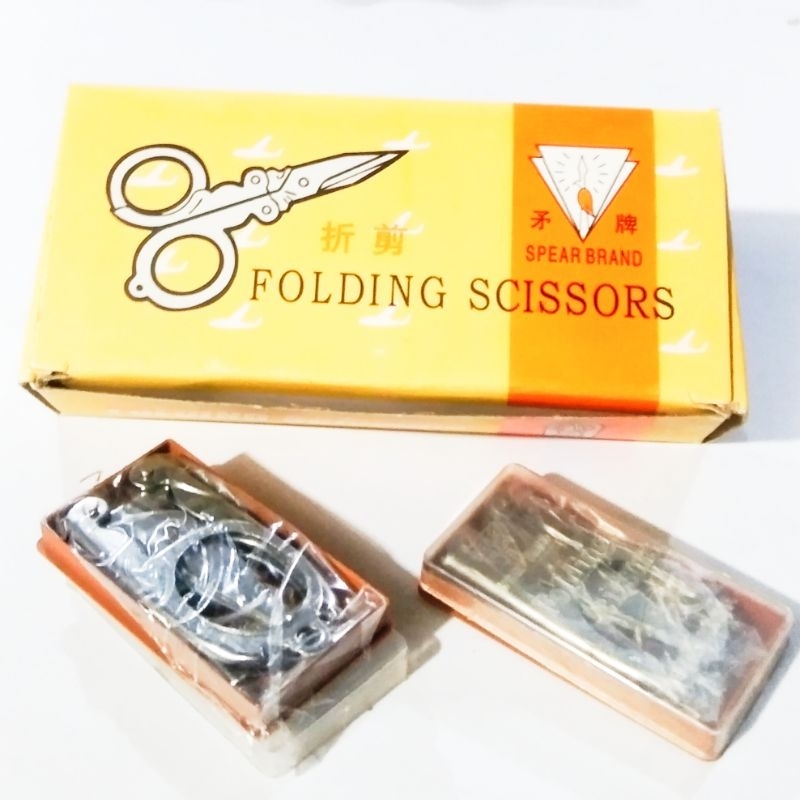 

12 Pcs Gunting lipat kecil FOLDING SCISSORS