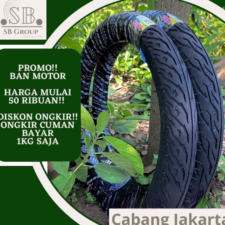 EKb BAN MOTOR BEBEK MURAH SEPASANG RING 17 Ukuran 25  275 7917  8917 SB TIRE GROUP  Produk
