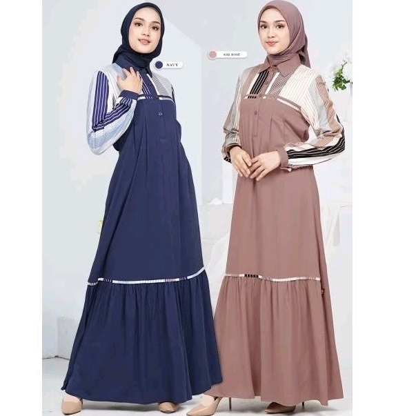 GAMIS KEKE RICIS HELCY 09 KEKEBUSANA MUSLIM / GAMIS CASUAL / GAMIS DAILY / GAMIS SIMPLE
