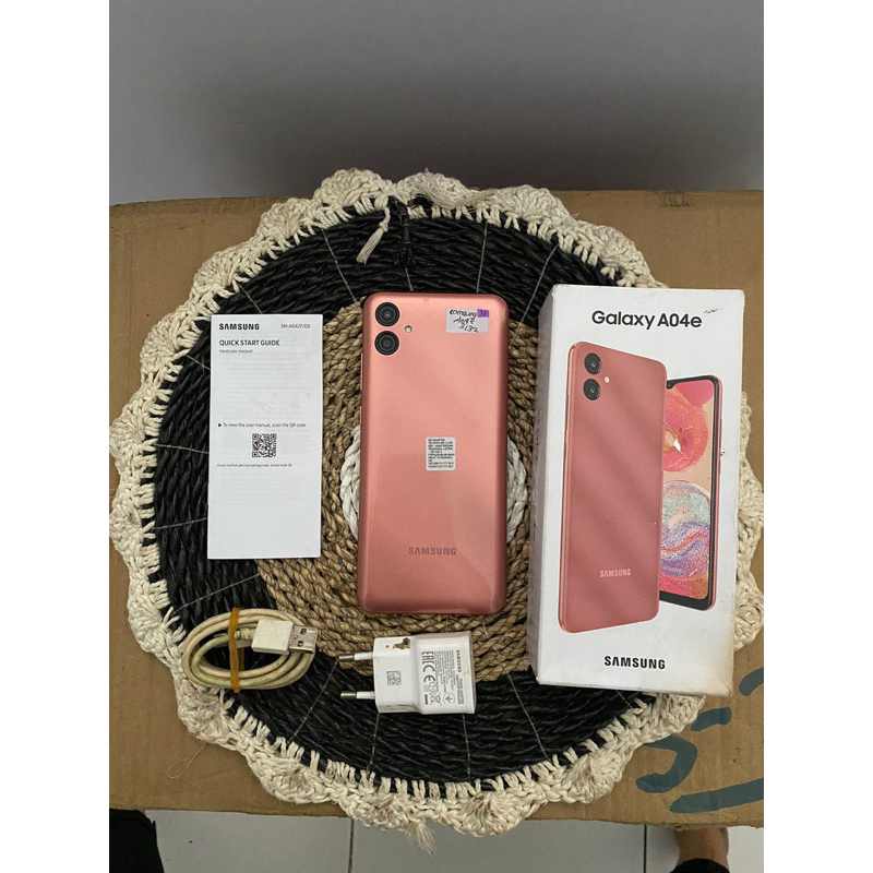 SAMSUNG A04E 3/32 SECOND LIKENEW FULLSET ORIGINAL