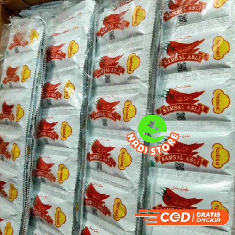 

Sambal Asli Nasional 1 Pak isi 24 Pcs