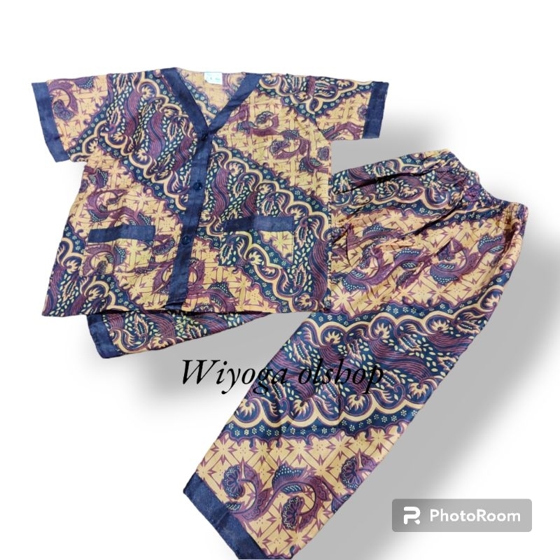 Piyama batik anak / baju tidur anak / setelan anak / baju tidur / baju adat jawa anak bayi / piyama 