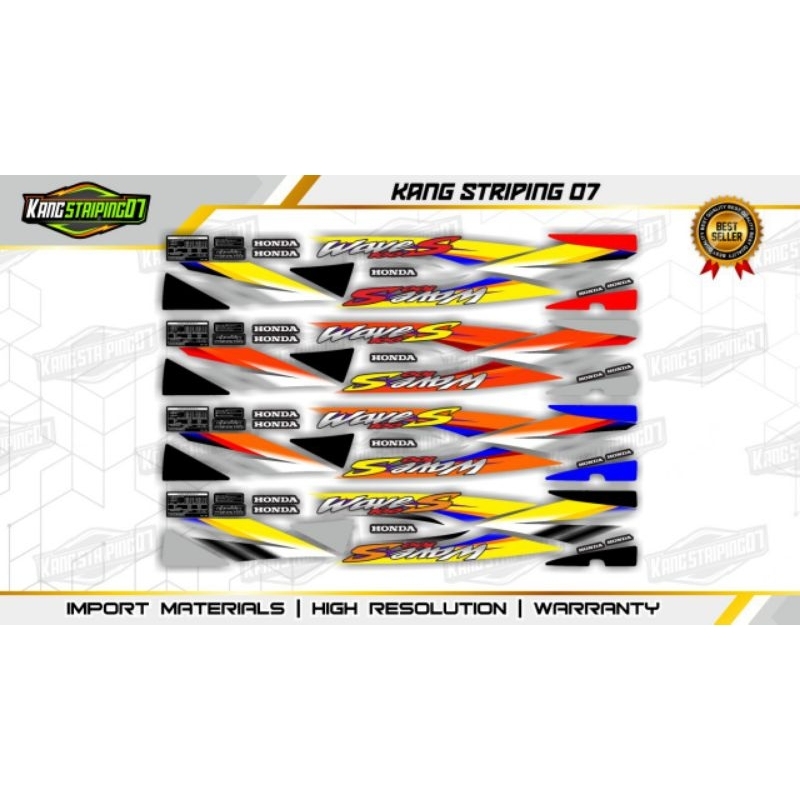 striping supra fit .transparan  wave 110s 2003