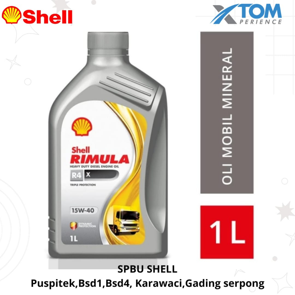 Shell Rimula R4 X 15W-40 1LITER
