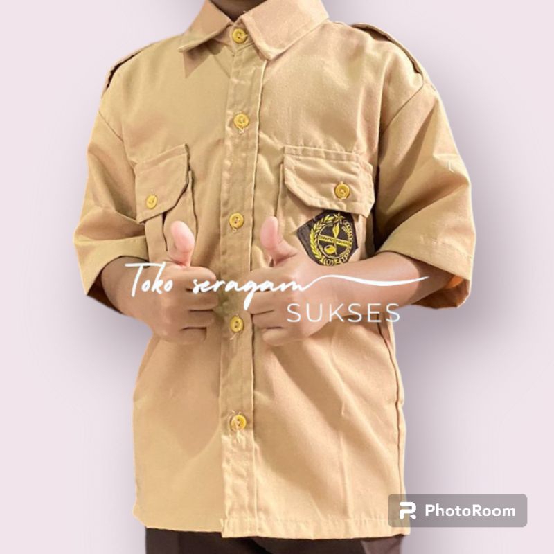 Baju Pramuka Penggalang lengan pendek Laki-laki SD/SMP/SMA