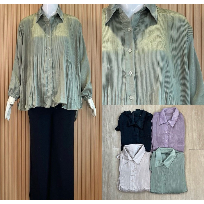 BLOUSE PLISKET / KEMEJA PLISKET