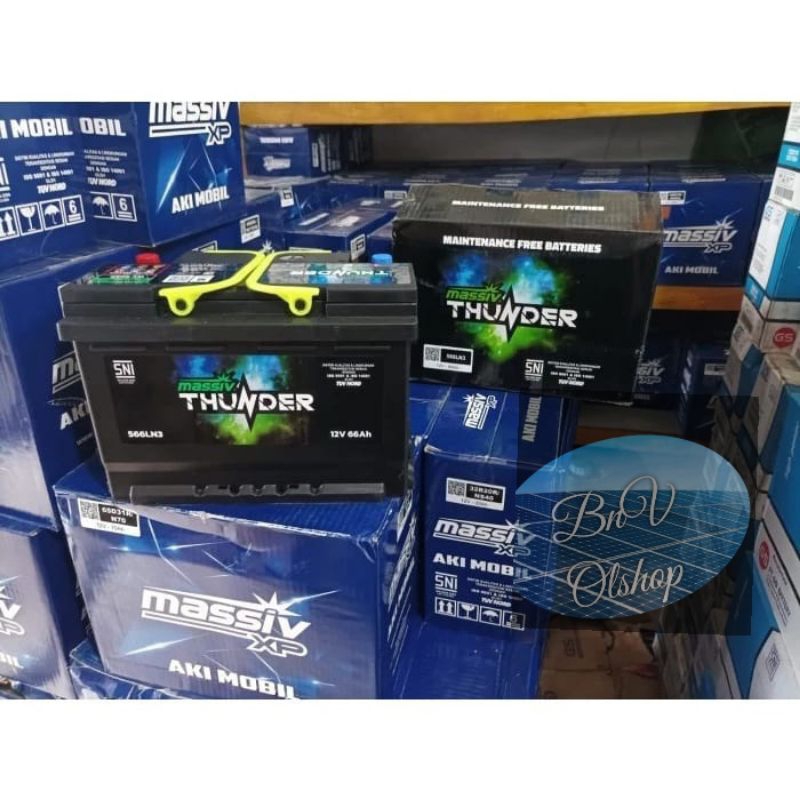 Aki Massive Thunder 566LN3 MF siap pakai