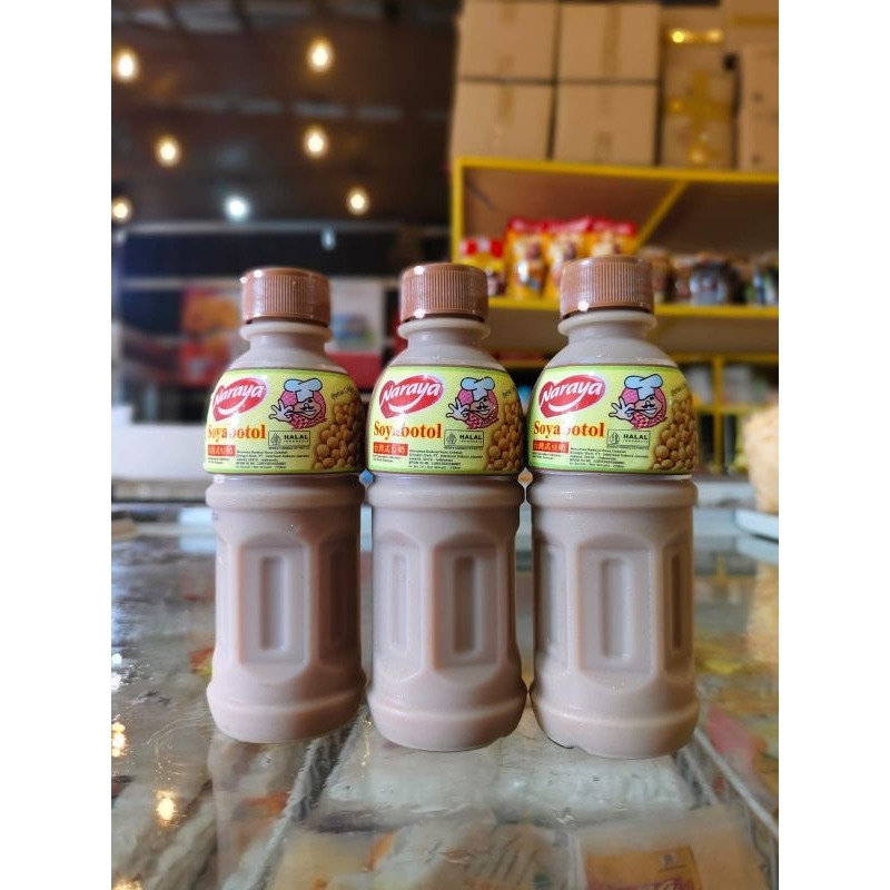 

NARAYA Soya Botol Cokelat 220ml Minuman Susu Kedelai Rasa Cokelat