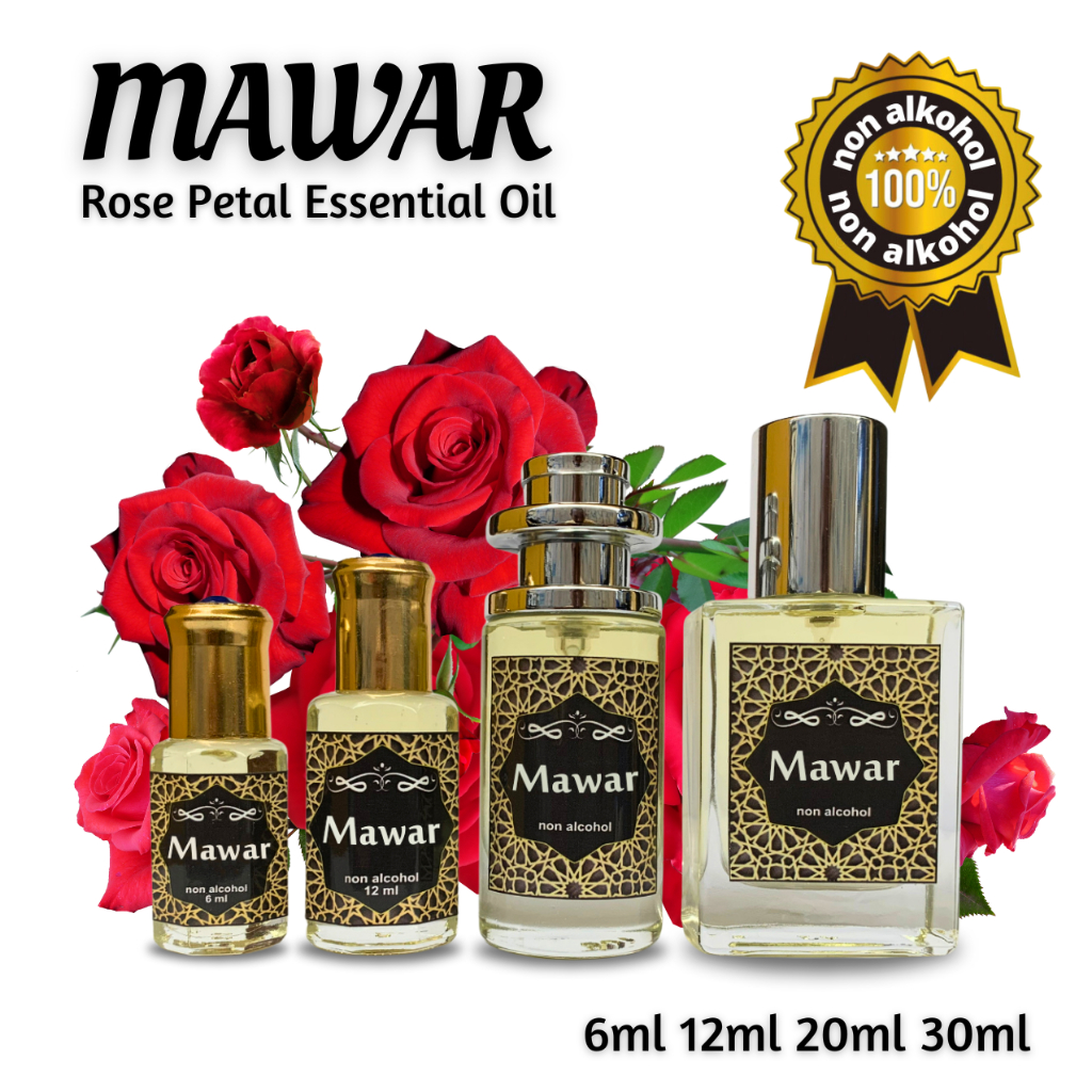 Parfum Mawar Minyak Wangi Ibadah Cocok Untuk Sholat Non Alkohol
