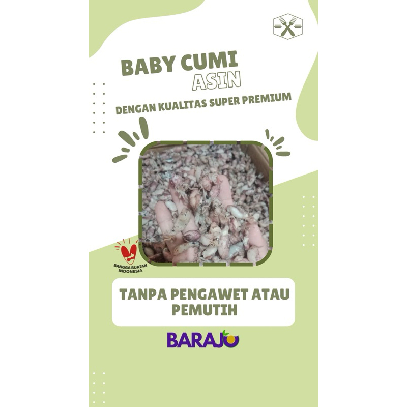 

BABY CUMI ASIN PREMIUM SUPER LAMPUNG 200GR