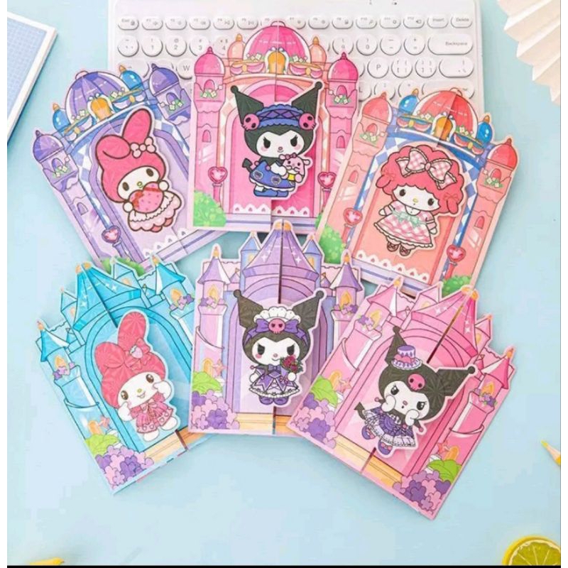 

Mainan buku stiker dress Sanrio