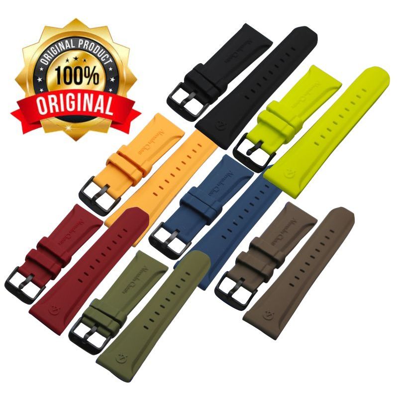 TALI KARET ORI 100% JAM TANGAN ALEXANDER CHRISTIE ORIGINAL RUBBER BAND ALEXANDRE CRISTIE