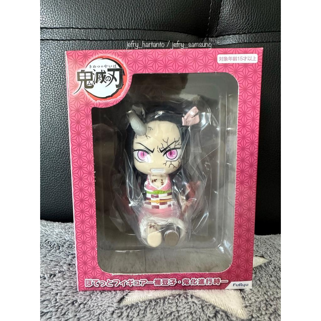 Demon Slayer Nezuko Kamado Potetto Figure Original Furyu Japver Demonization Kimetsu No Yaiba Hadiah