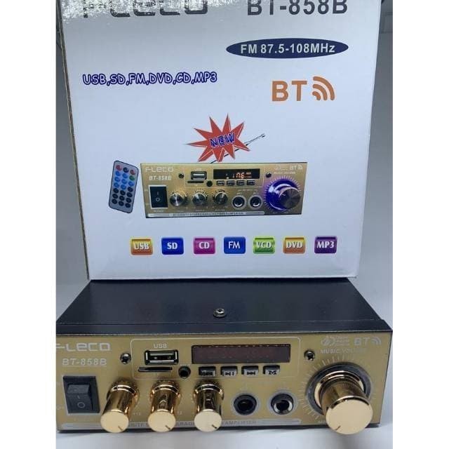 Ampli Power Fleco  BT-858B Amplifier Bluetooth Wirelles