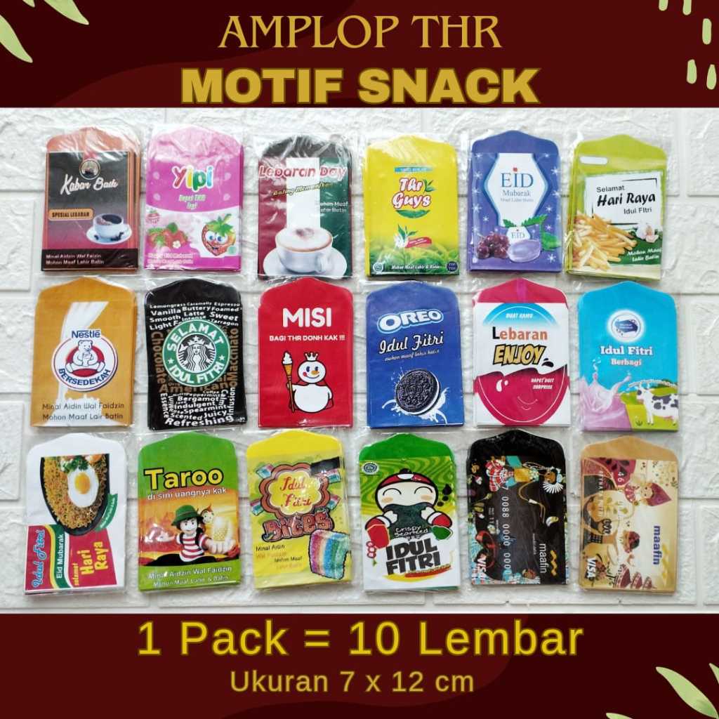 

(M) AMPLOP THR LEBARAN MOTIF SNACK AMPAO LEBARAN