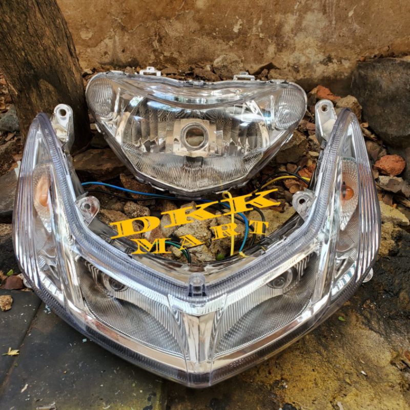 PAKET MURAH MIO SMILE REFLEKTOR LAMPU DEPAN MIO SMILE PLUS LAMPU SEN SET MIO SMILE BENING