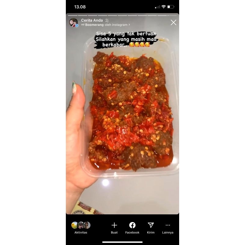 

dendeng pork balado