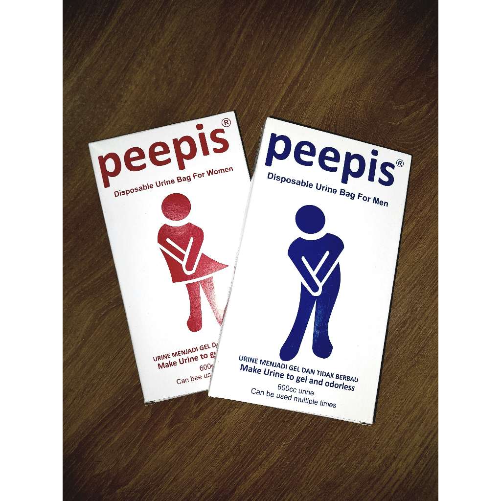 Peepis Urine Bag For Man Woman | Wanita dan Pria Kantong Pipis Buang Air Kecil Urin Darurat