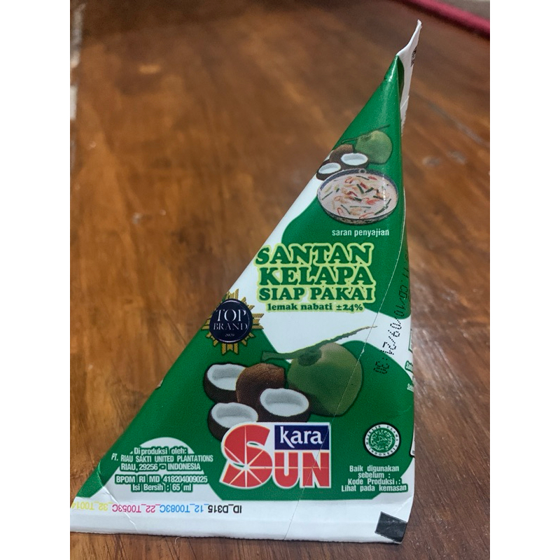 

Sun Kara Santan Kelapa 65ml x 1pcs