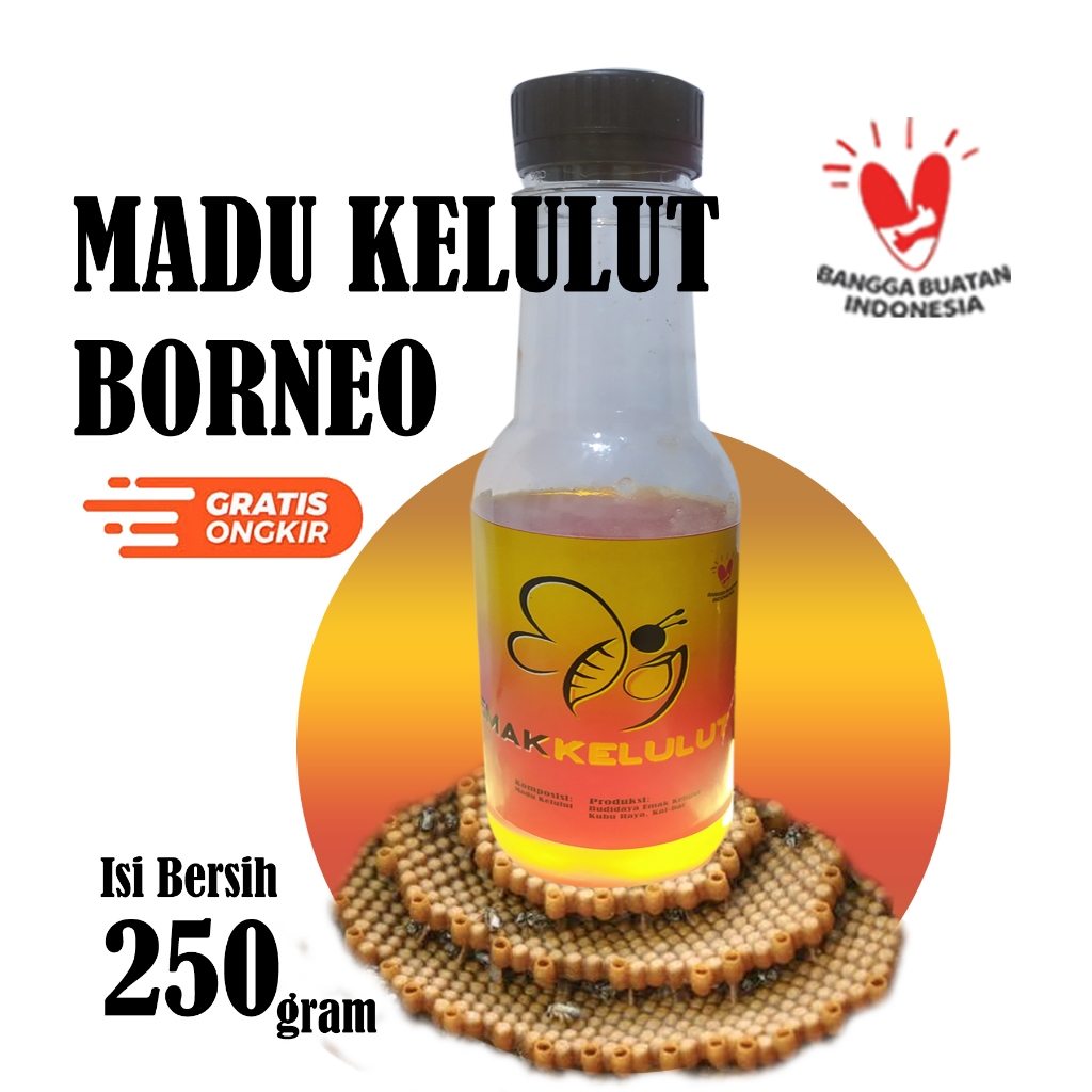 

MADU KELULUT BORNEO 250 gram Lebah Heterotrigona Itama