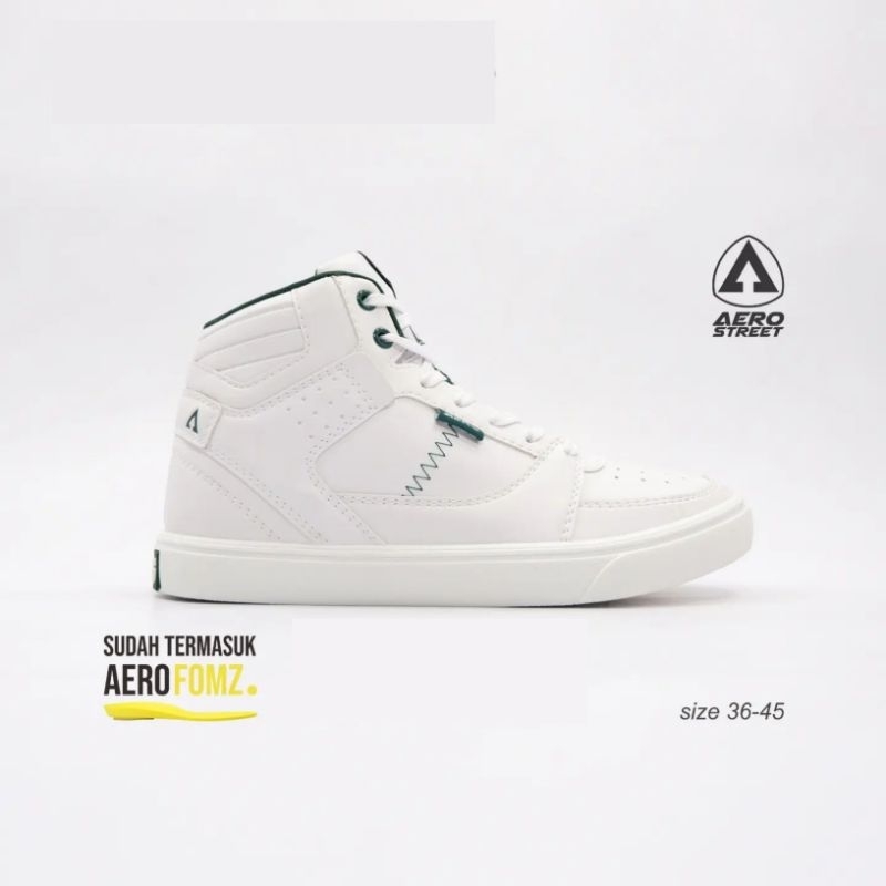 Aerostreet 37-44 Hoops Putih - Sepatu Sneakers Casual Aero Street