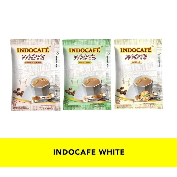

Indocafe White Coffee Varian Baru HAZELNUT Renceng (10 pcs)