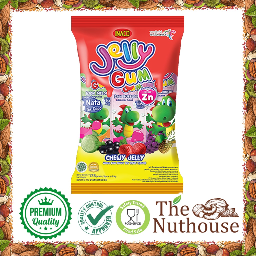 

INACO Mini Jelly Gum 5pcs per pack - Mixed Flavor [HALAL]