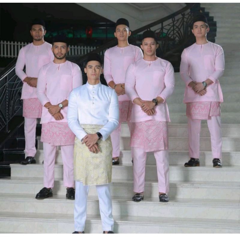 PromooSarung songket modern//bawan kebaya cowok//rumpak Palembang//seragam songket cowok