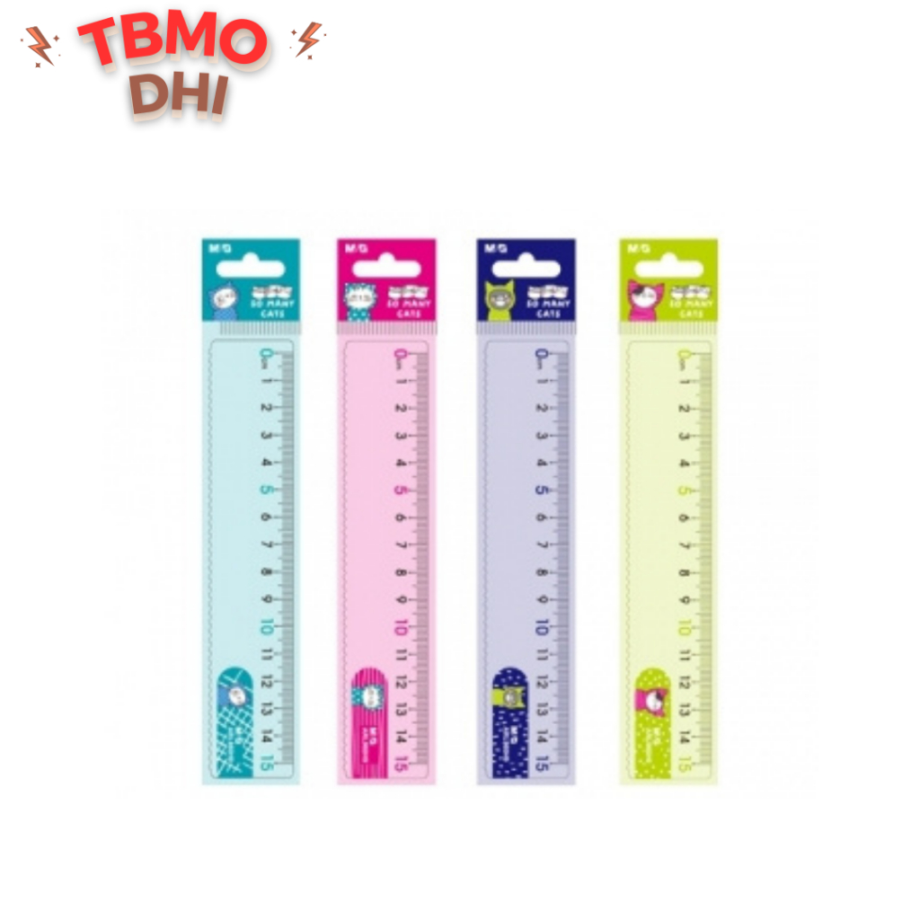 

TBMO M&G Penggaris Bening Plastik 15cm So Many Cats / Garisan 15 cm
