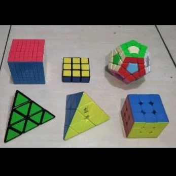 (Transaksi Khusus) Rubik Bekas Pyraminx, 3x3, Megaminx, 3x3x1, 7x7