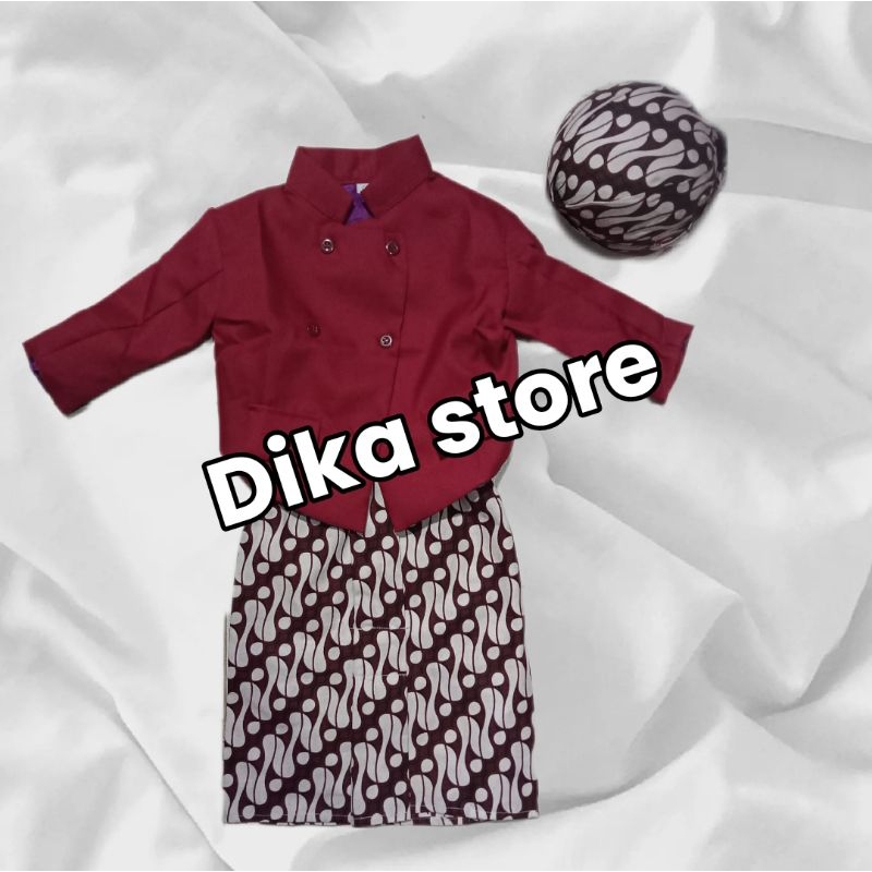 setelan beskap anak//baju adat anak//baju kartinian