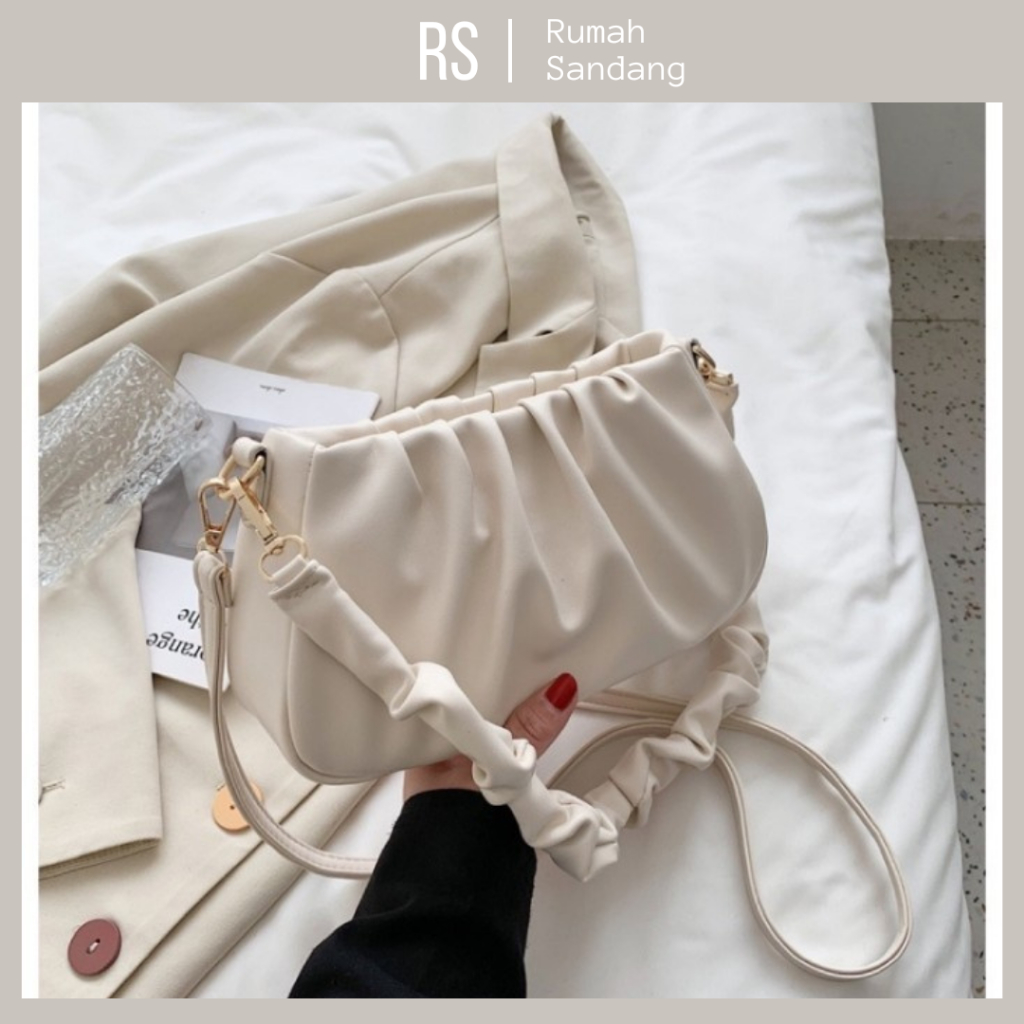 Tas Selempang Wanita Rampel Mutiara Tas Bahu Shoulder Soulder Mini Sling Bag Slingbag Wanita Import 