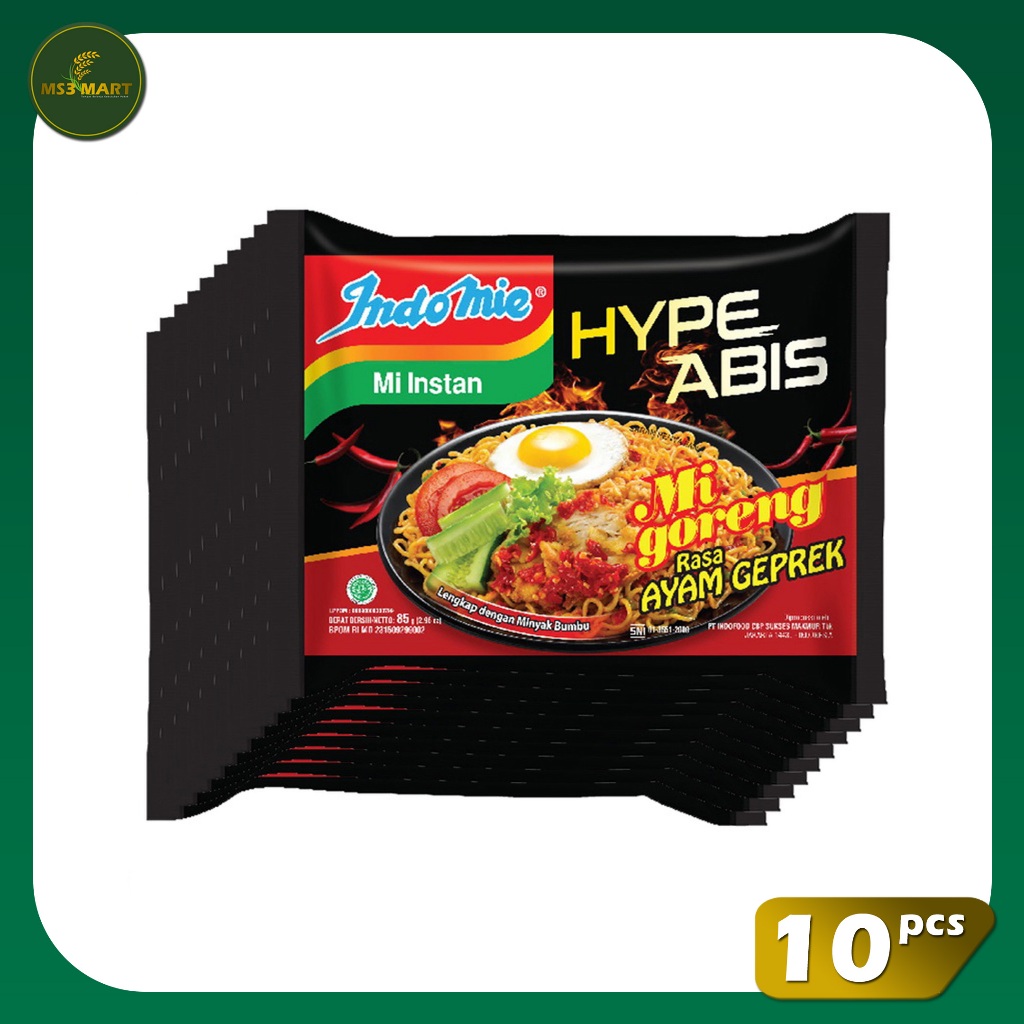 

Indomie HypeAbis Ayam Geprek 10 PCS 85 Gram | MS3 Mart