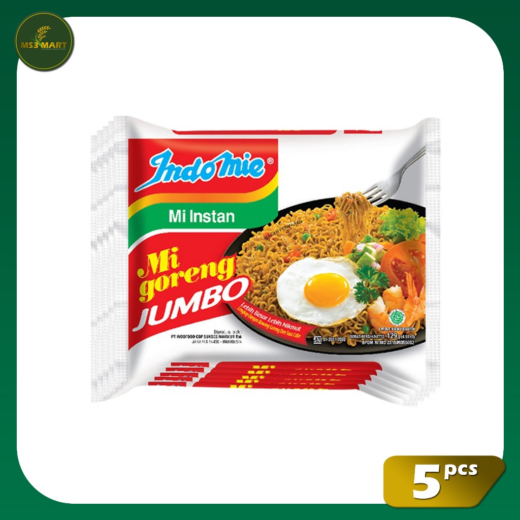 

Indomie Goreng Spesial Jumbo 5 Pcs 129 Gram | MS3 Mart