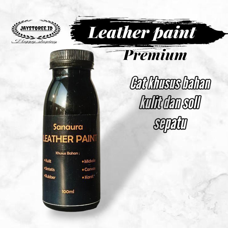 leather paint 100ml/cat sepatu hitam permanen/cat soll sepatu/cat sepatu kulit asli/cat tas kulit as