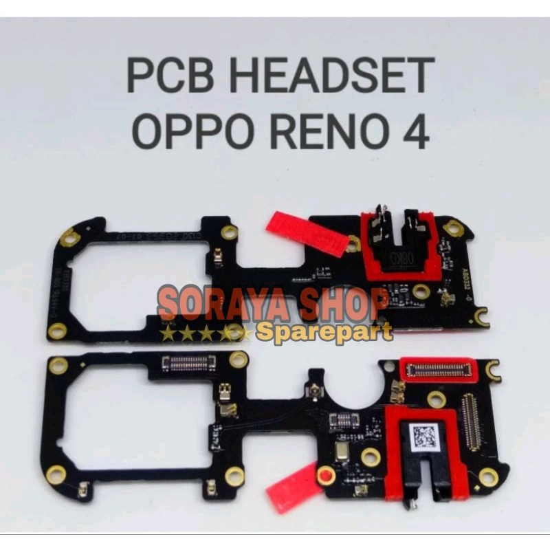 Konektor Handsfree RENO 4 4G Pcb Board Papan Headset