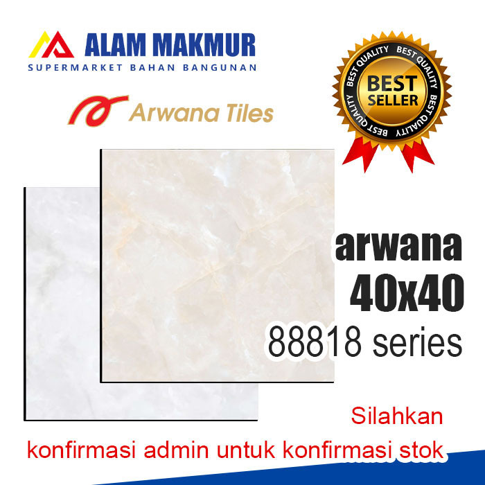 Keramik lantai 40x40 Arwana 88818 cream/grey