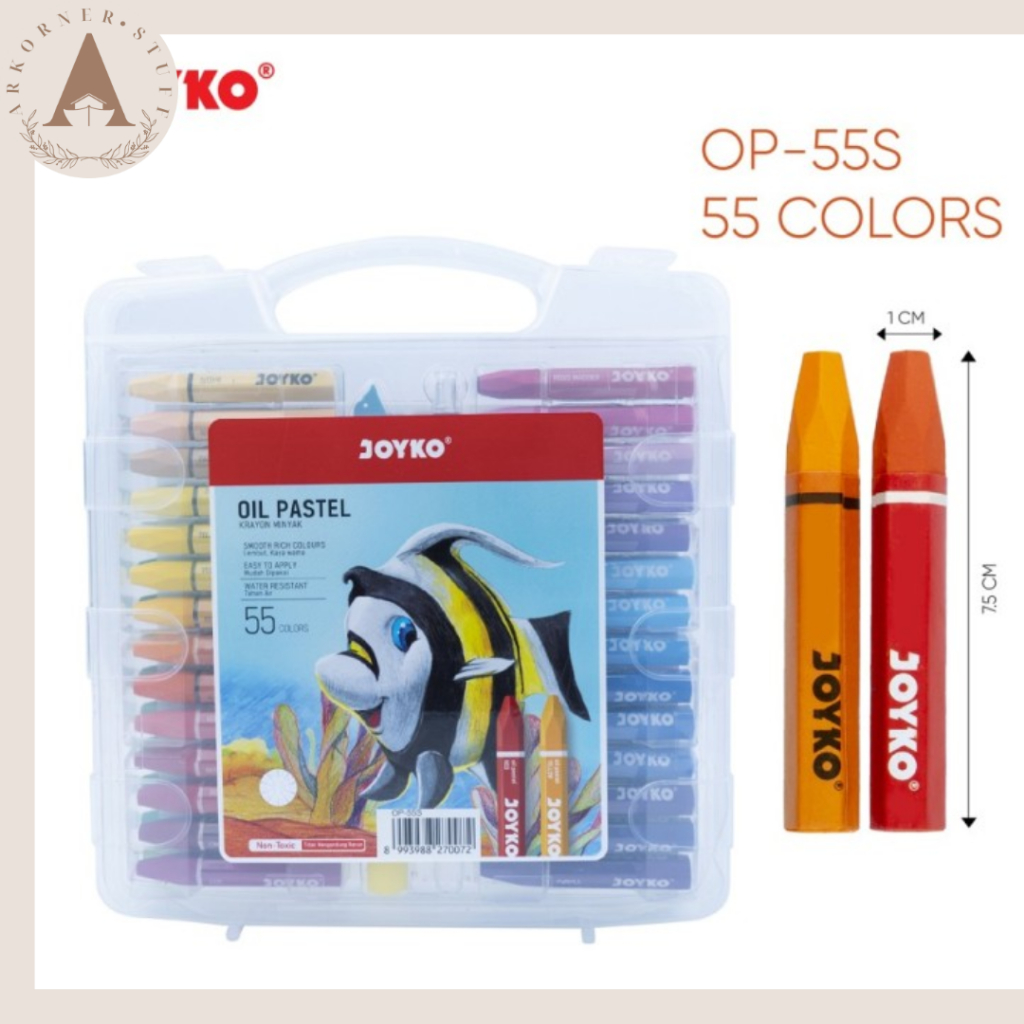 

[SET 55] Joyko Oil Pastel Crayon Krayon Minyak 55 Warna