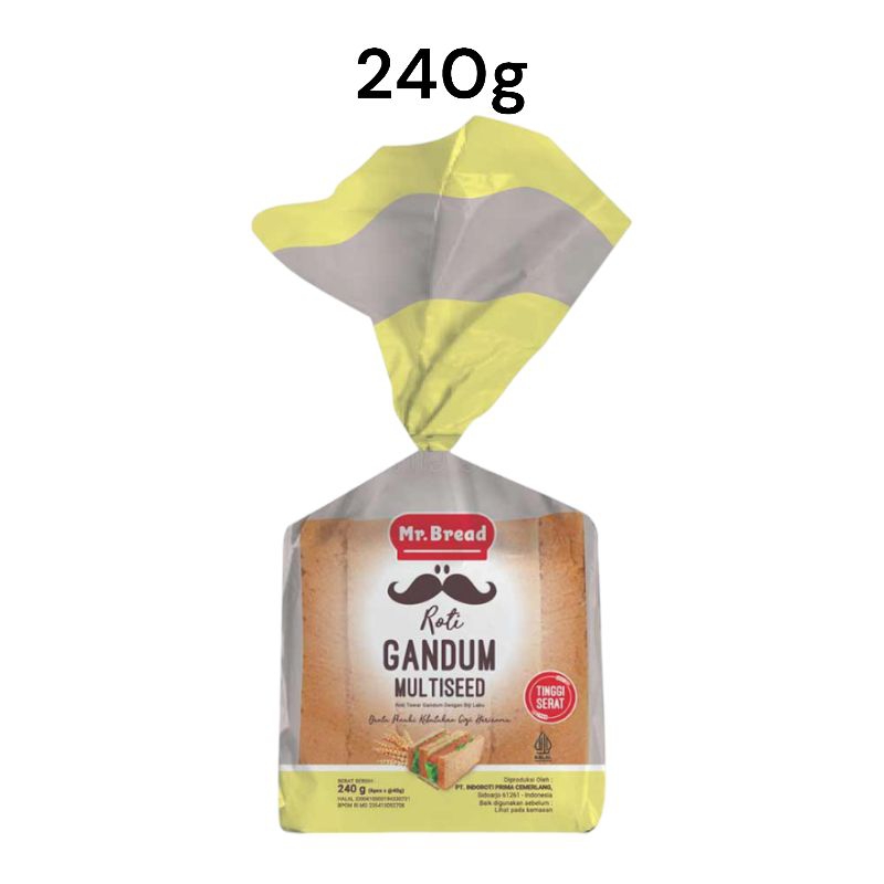 KHUSUS KIRIM INSTAN Mr bread roti tawar gandum 240g fresh setiap hari