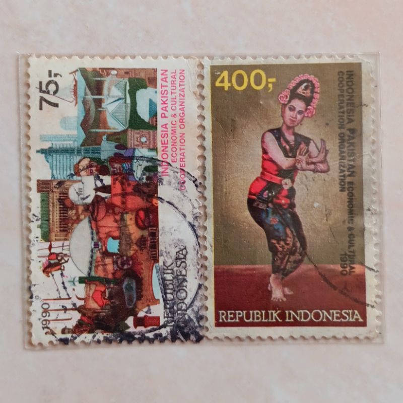 

(AC) Perangko Indonesia 1990 Indonesia - Pakistan Economic & Cultural Cooperation Organization Set Lengkap 2pcs Used