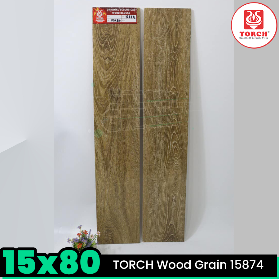 GRANIT 15x80 MOTIF KAYU TORCH 15874 MATTE LANTAI DINDING GRADE KW1