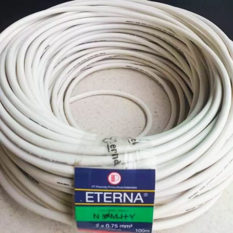 Kabel serabut Eterna 2 x 0,75 mm