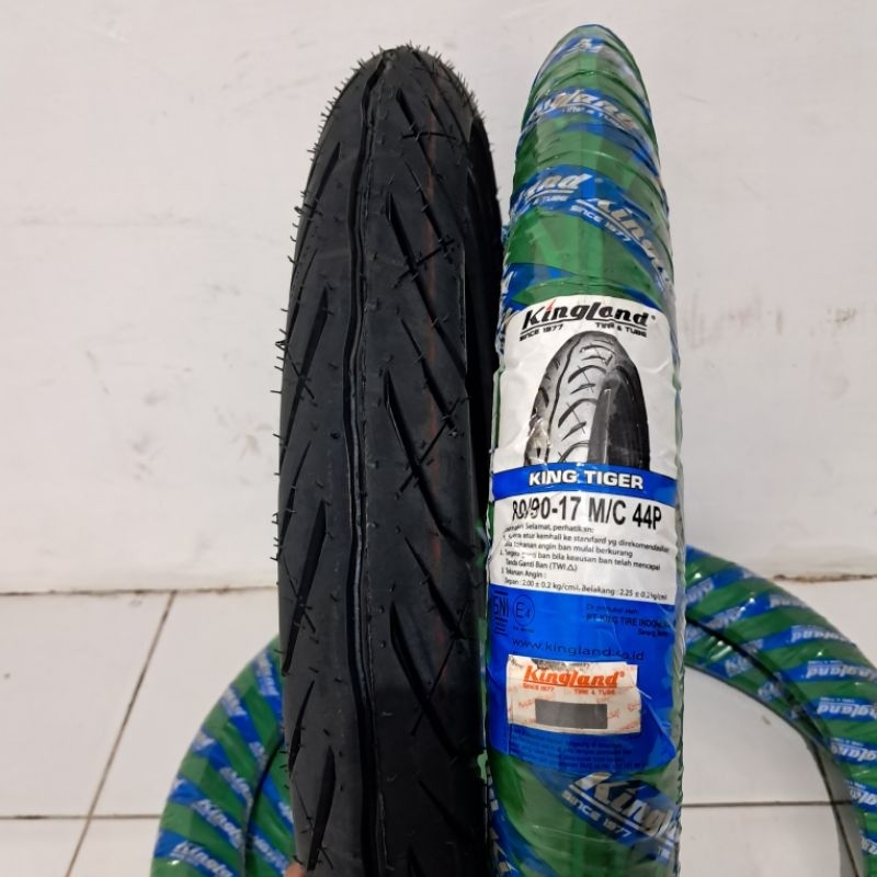 ban luar kingland 80/90-17 tubetype bukan tubeless