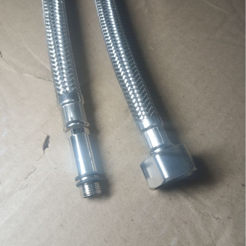 selang fleksibel drat luar dalam 35 40 45 50 60 cm kran wastafel cuci piring cuci tangan dll