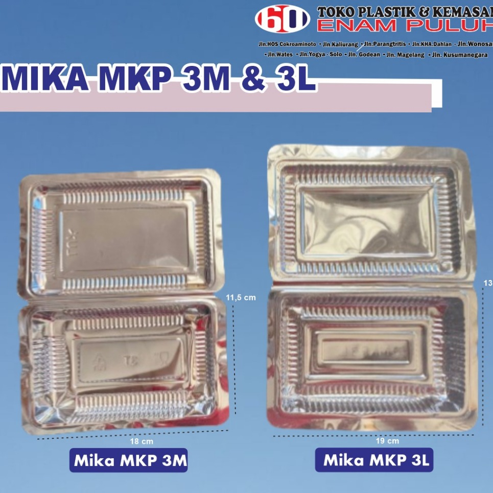 MIKA 3M TEBAL & 3L TEBAL / Plastik Mika Kue / Mika Nasi Kuning Kecil / 3M Tebal & 3L Tebal isi 100pc