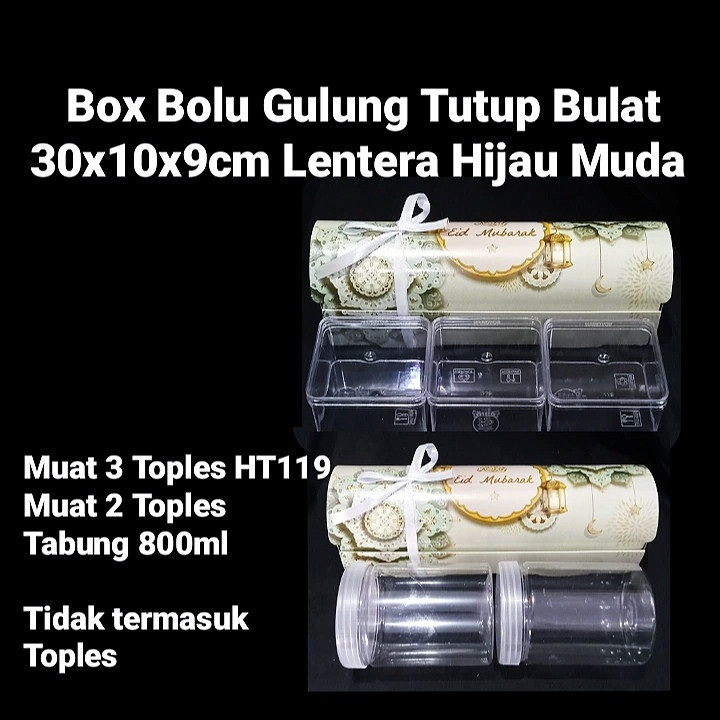 

(5 pcs) kardus hampers dus bolu gulung box parcel idul fitri dus bolu gulung tutup bulat 30x10x9 cm