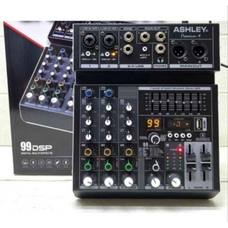 Mixer Ashley Premium 4 Original 4 Channel Bluetooth