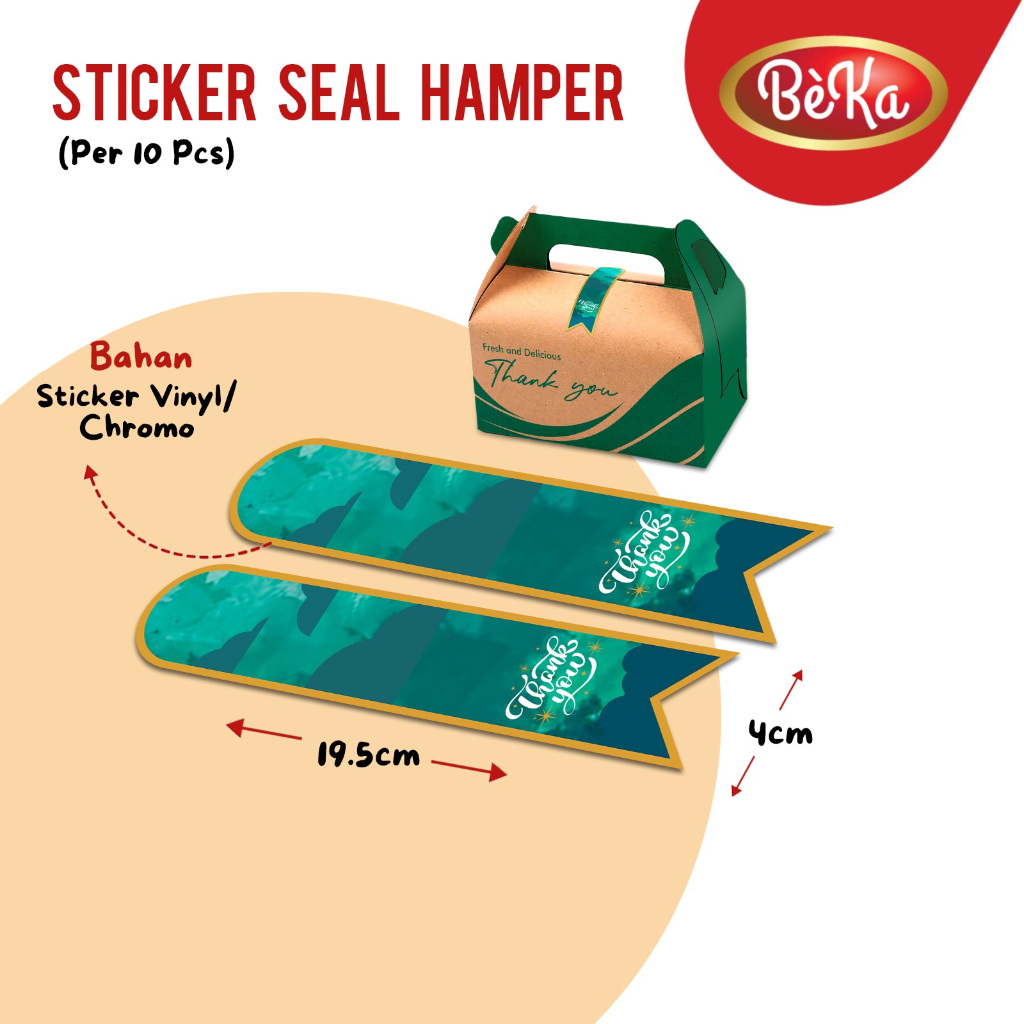 

Sticker Seal Hamper Thank You